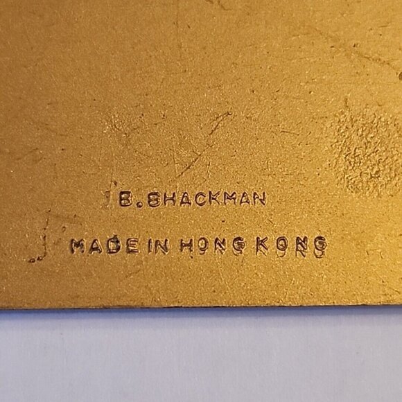 Tiny Mini Dollhouse Painting Adam Naming Creatures Animals 1 3/4" Hong Kong Vtg - Picture 4 of 6